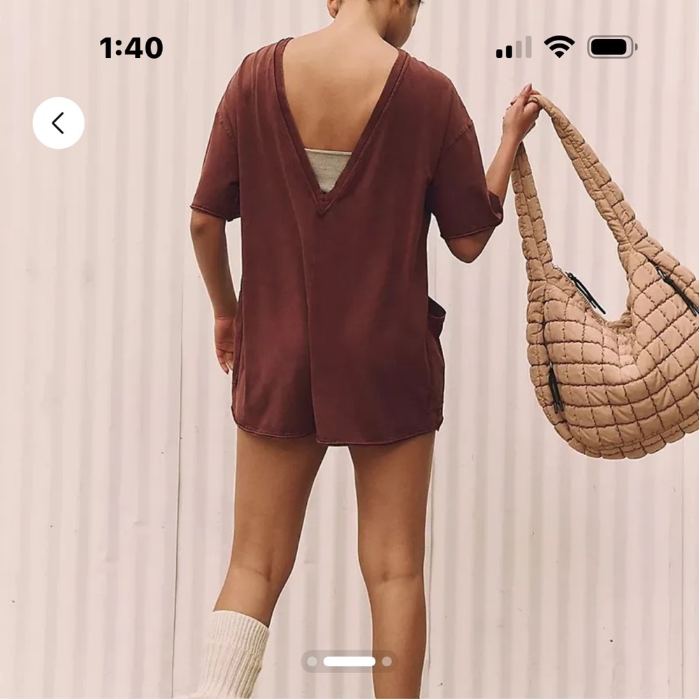 FP Movement Hot Shot Tee Romper. Size Xsmall - Picture 2 of 3